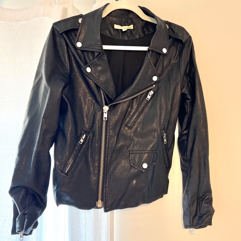 Faux Leather Moto jacket